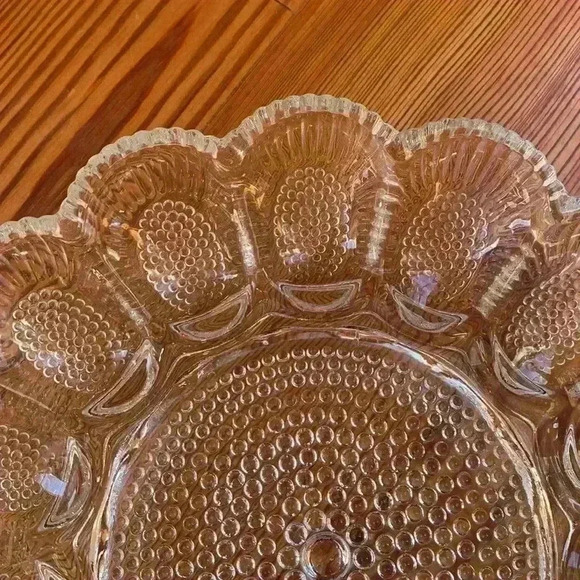 Vintage Indiana Glass Deviled Egg Serving Platter/Tray - Picture 3 of 7